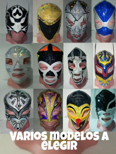 Lote 10 Mascaras Lucha Libre Luchador Semiprofesional Adult