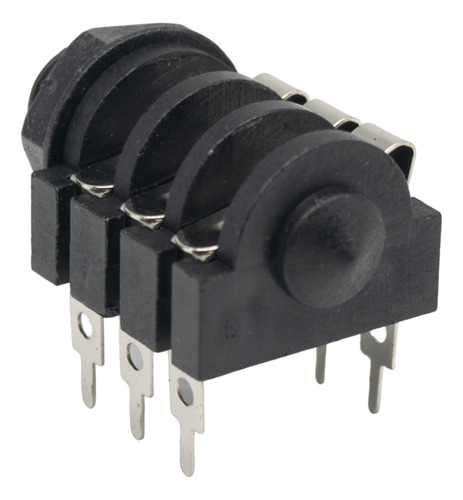 20 Conectores 1/4 6.5mm Hembra Stereo Corte Derecho Pcb