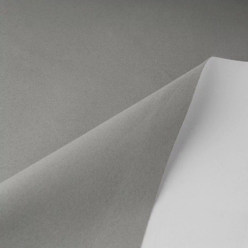 Cortina Doble Blackout 100% + Voile 140x220 4 Paños Lavable Gris Oscuro