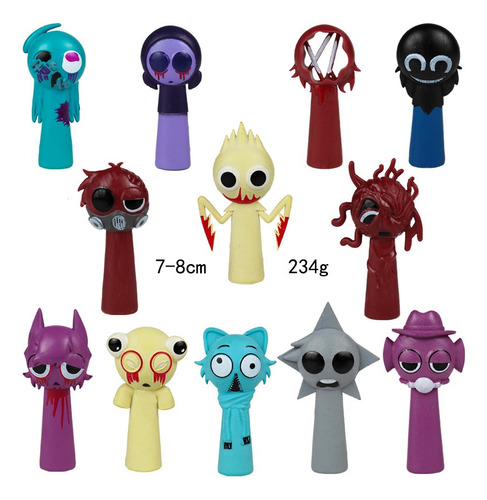 24 Unidades Sprunki Rhythm Box Figura Muñeca Juguete