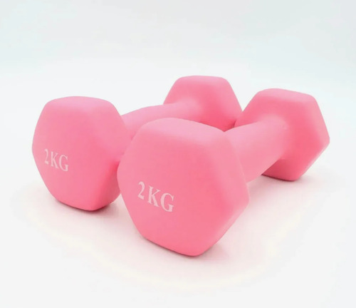 Par Mancuernas 2kg Ejercicio Pilates Yoga Gym Fitness Mixto