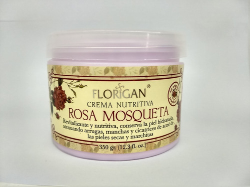Imagen 3 de 3 de Crema Nutritiva Rosa Mosqueta Florigan.