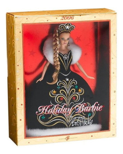 Muñeca Barbie 2006 Holiday Barbie Por Bob Mackie