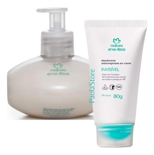 Erva Doce Jabón Para Manos + Desodorante Crema Set Natura 