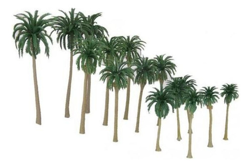 2x 15 Piezas Modelo Mixto Palmera Bosque Hacer Accesorios Ho