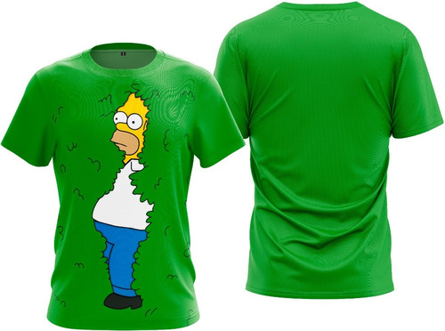 Remera Homero Arbusto Simpson Bart Lisa Marge Fullprint 