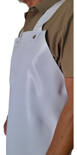 Delantal Pvc 0.8 Mm 100 Cm X 120 Cm Pack 10 Unidad Blanco Pvc 0.8 Mm