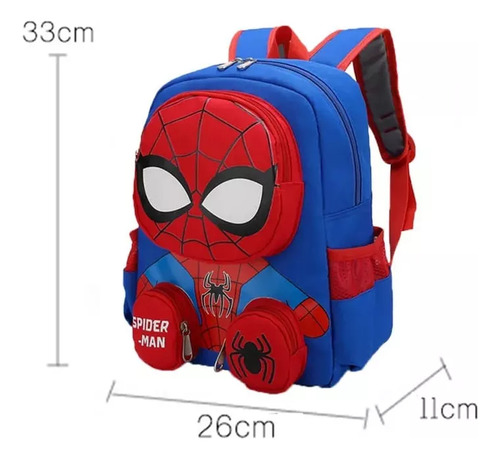 Mochila Preescolar Hombre Araña, Mochila Spiderman Niños