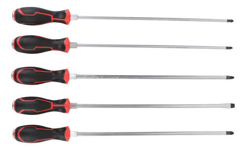 Conjunto De Chaves De Fenda Extra Longas De 450 Mm, 5 Peças