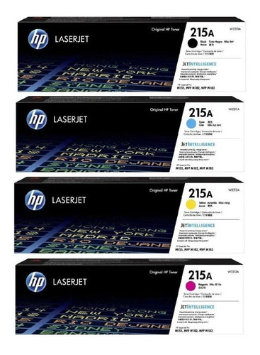 Imagen 4 de 5 de Kit De 4 Toners Hp 215a Laserjet Pro M155 M182 M183 Original