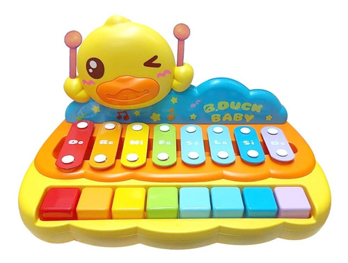 Xilófono Piano B.duck Baby Amarillo Juguete Musical Niños 