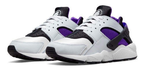 Championes Nike Air Huarache White/black-electro Purp Energy