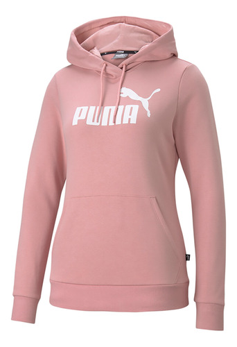 Hoodie Puma  Ess Logo Hoodie Tr W  Mujer - Rosa