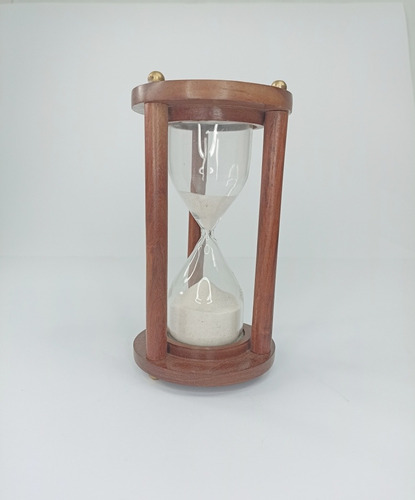 Imagen 3 de 3 de Reloj De Arena De Madera 5 Min 16 X 8
