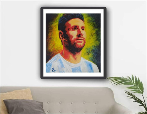 Retrato Moderno A Pedido Pintados A Mano 70 X 50 Cm