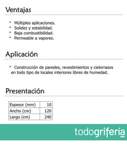 Placa Superboard Cementicia 10mm 1,20 X 2,40 Eternit