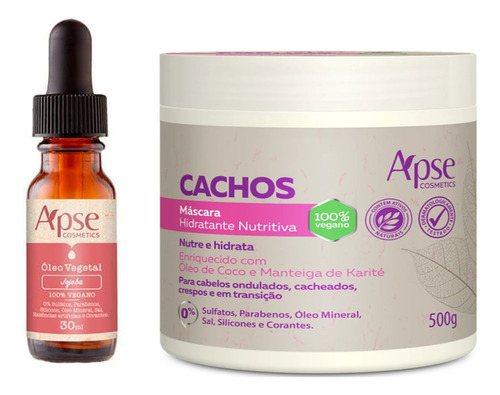 Apse Óleo De Jojoba + Cachos Máscara 500 Gr