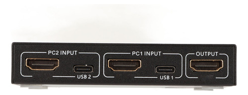 ~ Conmutador Kvm De 4 Entradas Y 1 Salida, 4k, 60 Hz, 18