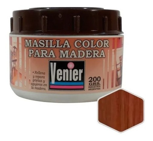 Masilla Para Madera Venier | +8 Colores | 200cc