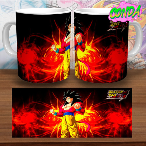Taza Mágica De Goku Super Sayajin 4 Ssj 4 - Cerámica - Conda