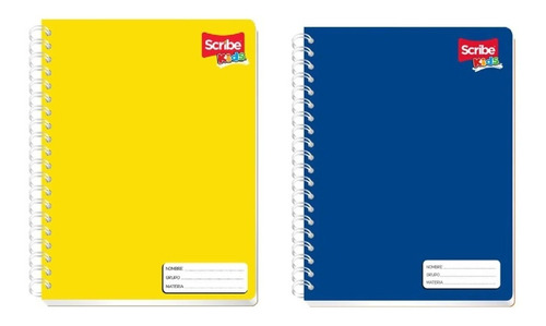 2 Cuadernos Profesional Scribe Kids Doble Espiral Raya 100 H