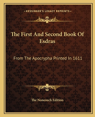 Libro The First And Second Book Of Esdras: From The Apocr...