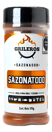 Sazonador Grileros 195g Para Carnes Asadas, Pollo Y Puerco Sazonatodo