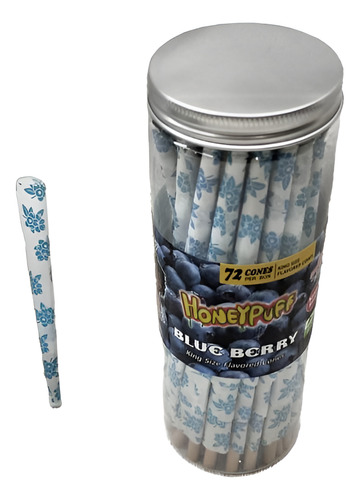 Conos Preenrollados Blueberry - 72 Unidades Azul Blueberry