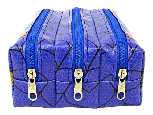Funda azul con 3 separadores Spider Web, diseño 017spw3