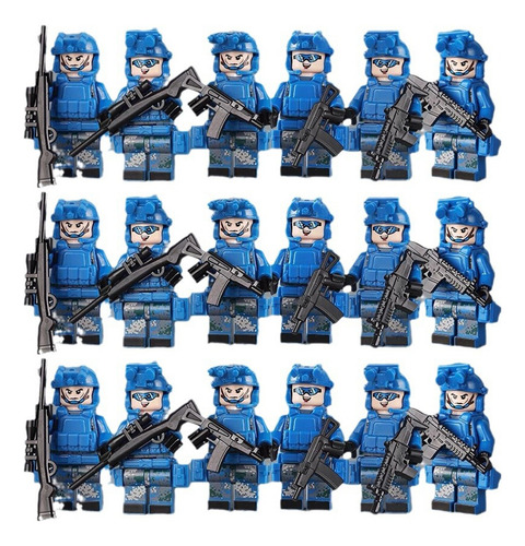 Minibuild Soldados Fuerzas Especiales Del Mar 18 Piezas