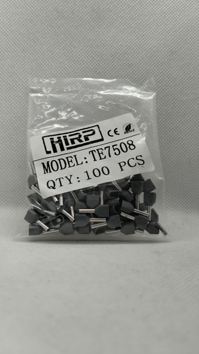 Terminal Pin Hueca Gris Te7508 ( Awg #20) 