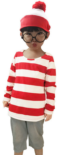 Disfraces De Where's Wally Para Padres E Hijos, Anime Waldo