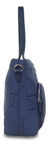 Bolsa Tote Para Mujer Con Cierre Color Azul Marino Cloe