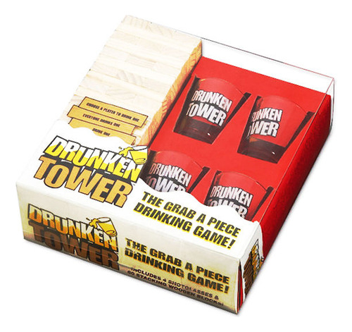 Juego De Mesa Torre Drinking Game Madera Shot Retos Castigos