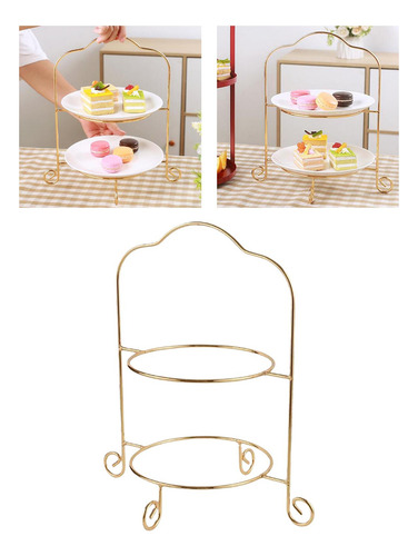 Soporte De 2 Niveles Para Pasteles Y Magdalenas