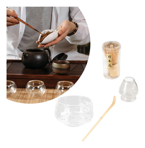 Juego De Batidores De Matcha Japoneses Familiares De Claro