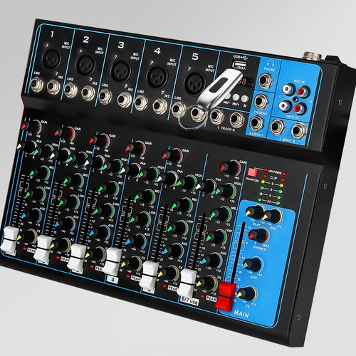 Mezclador De Audio De 7 Canales Consola Mezcladora Para