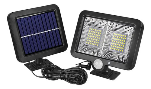 Foco Lampara Luz Led Exterior Panel Solar Con Sensor 40w Color de la luz Blanco neutro