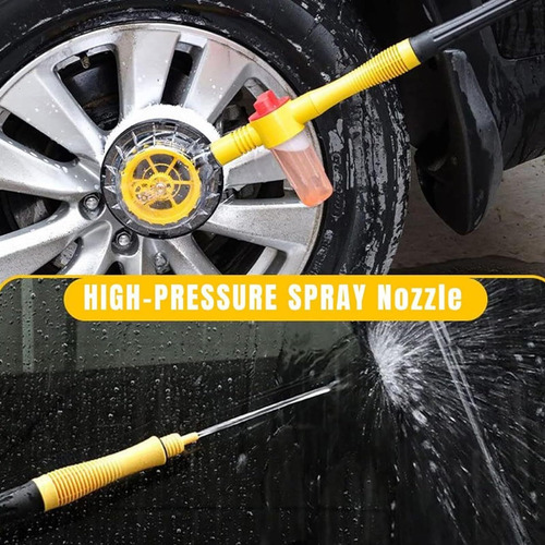 360 Car Spin Mop, Auto Rotating Retractable Car Wash Brush,