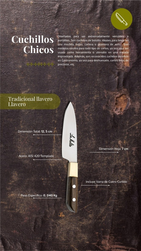 Imagen 2 de 4 de Cuchillo Chico Káva Llavero