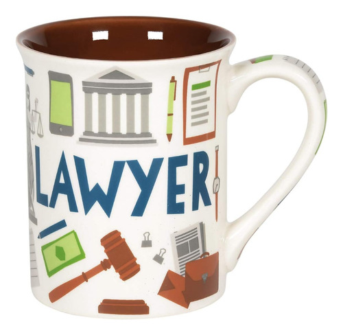 Enesco Our Name Is Mud Lawyer Patrón Ocupaciones Taza De Caf