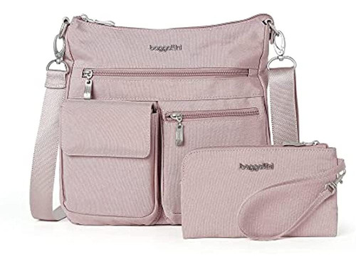 Baggallini Modern Everywhere Slim Crossbody Para Mujer, Blus