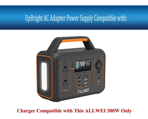 Adaptador Ac/dc Compatible Con Allwei 300 W 280 Wh Estación