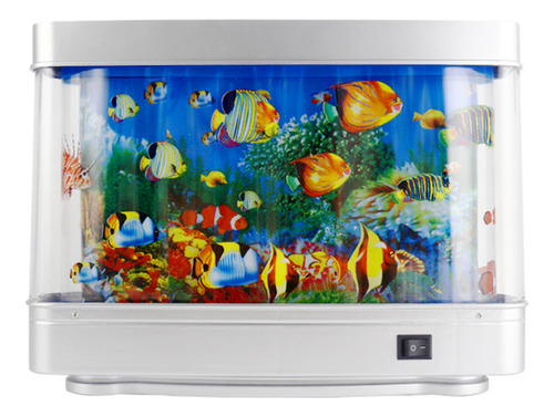 Lámpara De Escritorio Lamp Seascape Aquarium Relax Fish