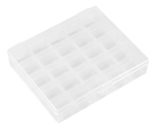 Hilitand Caja De Bobina, 25 Ranuras De Plástico Transparen.