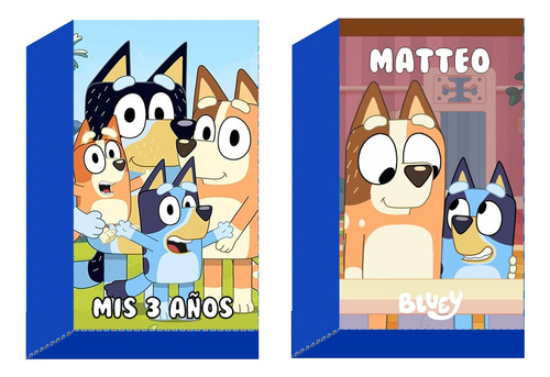 10 Bolsitas Golosineras Personalizada Con Cierrabolsa Bluey