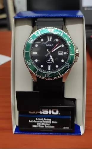 Reloj Casio Marlin Duro Mdv-106b-1a3v De Buceo Vintage Green