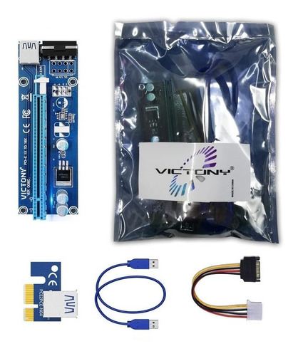 Riser Card Pci-e Pci Express 1x A 16x Usb 3.0 Para Minar (Usado)