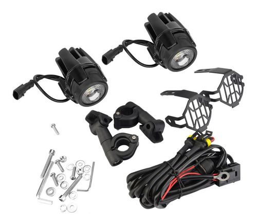 Par De Faros De Conducción Led Auxiliares Para Motocicletas