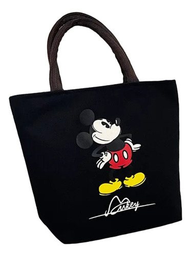 Bolso Mochila Terciada Mujer Mickey Mouse Bolsa Dama Go Color Bolsa Negro Mickey